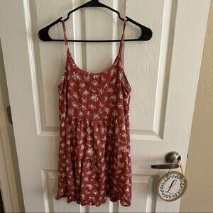 Miss Daisy Floral Mini Dress Women's Size Small Thin Straps Empire Waist Boho